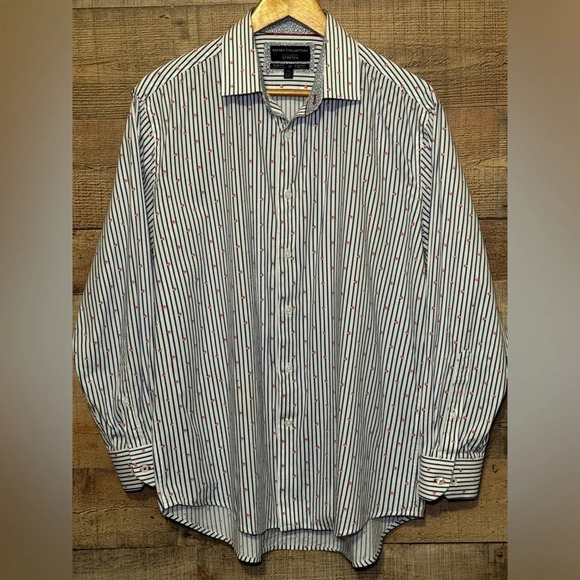 🌻 REPORT COLLECTION Slim Fit Performance Stretch Men’s size Large 16.5. 32/33 * - Picture 1 of 6